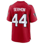 A.Falcons #44 Trey Sermon Red Team Game Football jersey CONTON