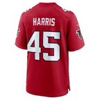 A.Falcons #45 Christian Harris Red Team Game Football jersey CONTON