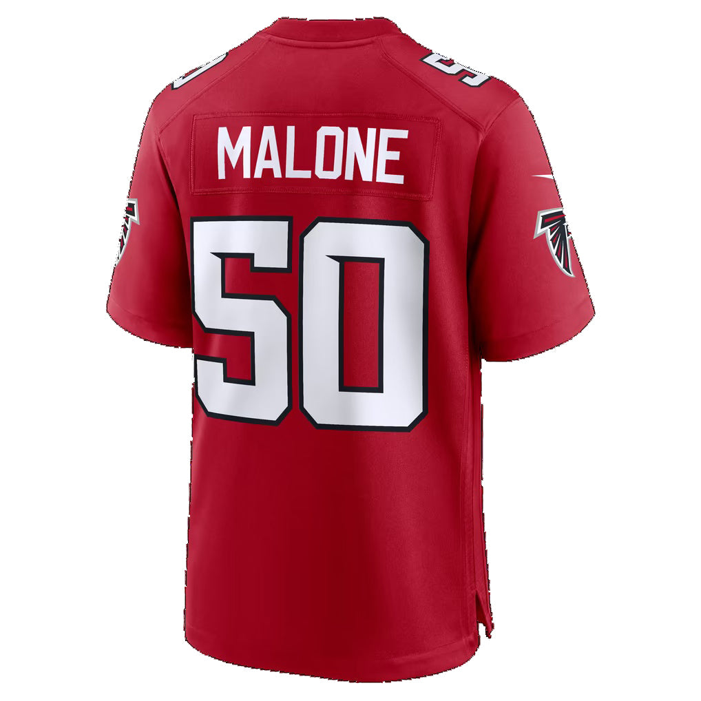 A.Falcons #50 Deangelo Malone Red Team Game Football jersey CONTON