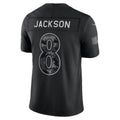 B.Ravens #8 Lamar Jackson Black 2026 Salute to Service Stitched Limited Football jersey CONTON