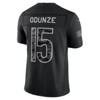 C.Bears #15 Rome Odunze Black 2026 Salute to Service Stitched Limited Football jersey CONTON