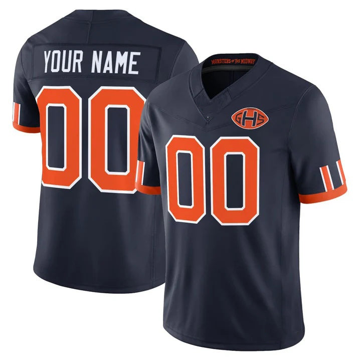Custom C.Bears Navy Rivalries Jersey CONTON - All Stitched Jersey CONTON