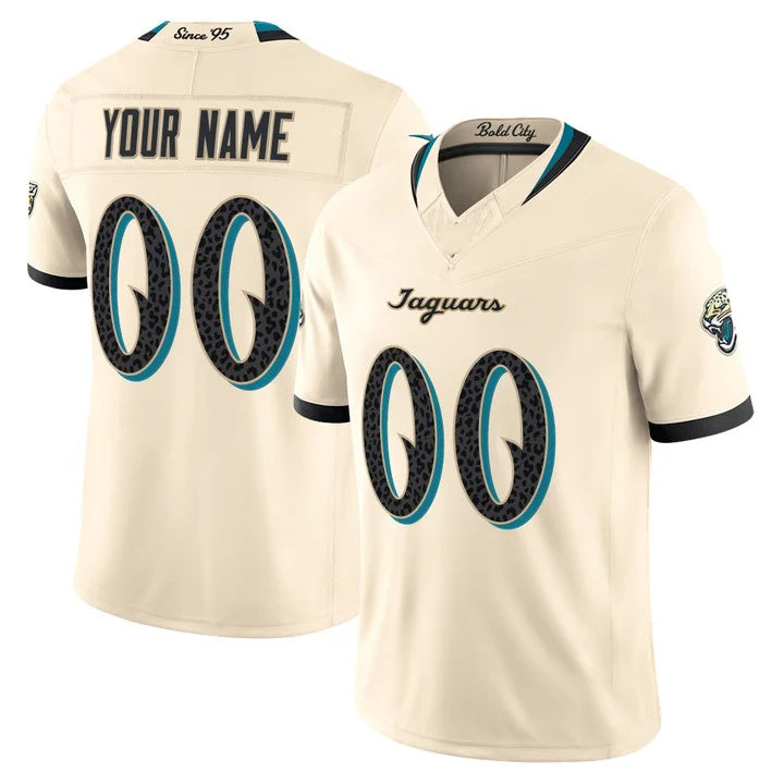 Custom J.Jaguars Natural 2026 Rivalries Vapor Limited Jersey CONTON - All Stitched Jersey CONTON
