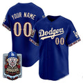 Custom Los Angeles Dodgers x Dia De Los Muertos Royal 2026 Baseball jersey CONTON