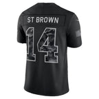 D.Lions #14 Amon-Ra St. Brown Black 2026 Salute to Service Stitched Limited Football jersey CONTON