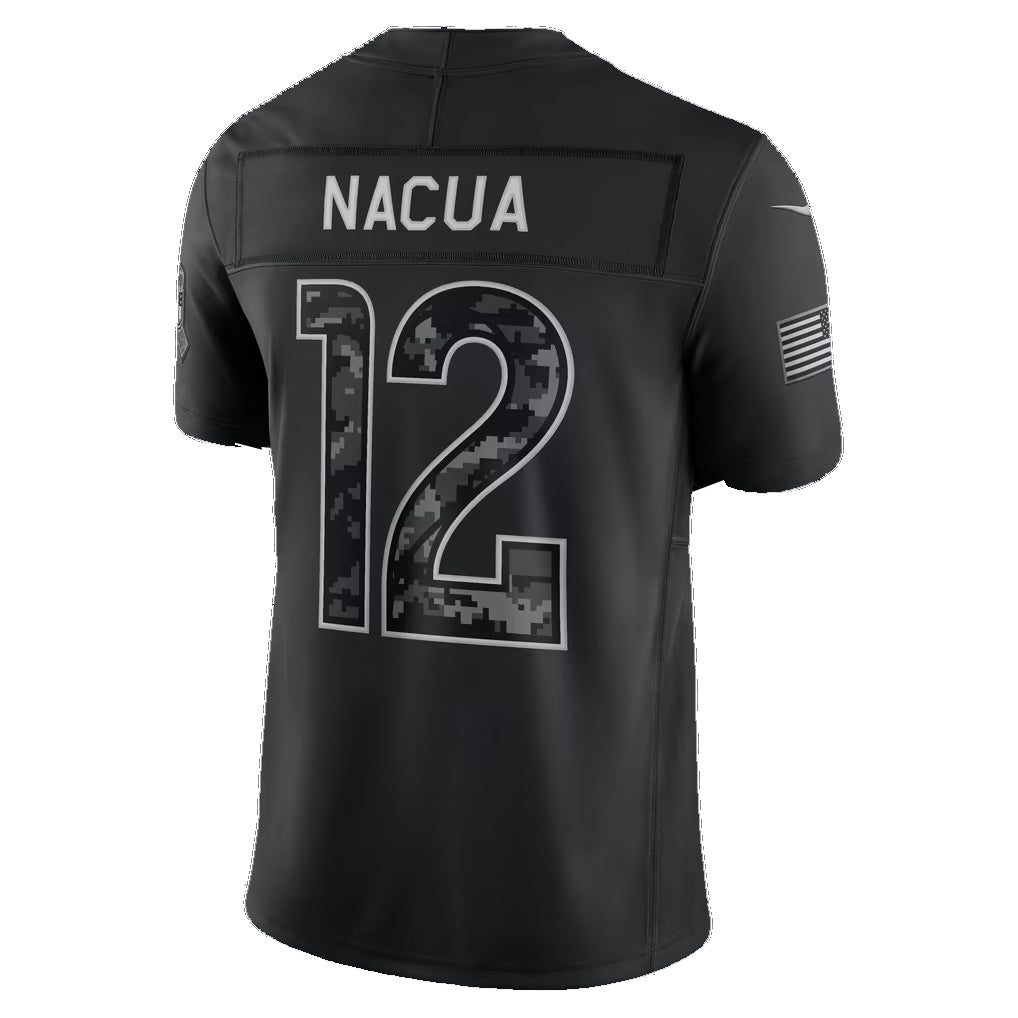 LA.Rams #12 Puka Nacua Black 2026 Salute to Service Stitched Limited Football jersey CONTON