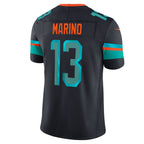 M.Dolphins #13 Dan Marino Navy Rivalries Collection Stitched Limited Jersey CONTON