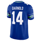 S.Seahawks #14 Sam Darnold Royal Alternate Vapor F.U.S.E. Stitched Limited Jersey CONTON
