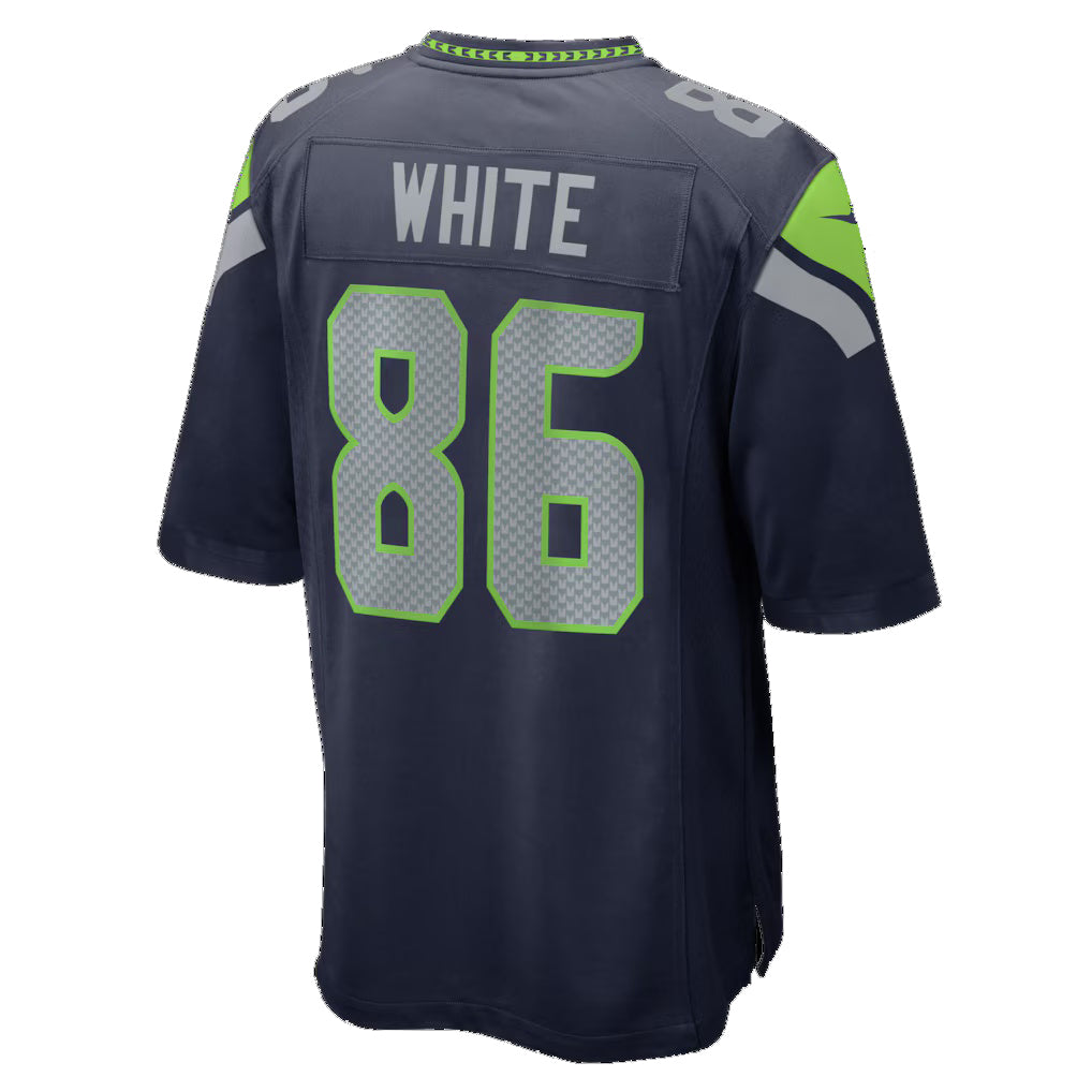 S.Seahawks #86 Ricky White College Navy Team Game Jersey CONTON
