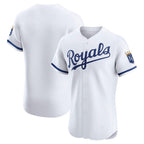 Kansas City Royals White CONTON Home Elite Jersey