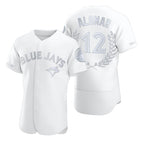 Toronto Blue Jays #12 Roberto Alomar White CONTON Flexbase Fashion Jersey