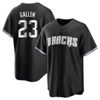 Arizona Diamondbacks #23 Zac Gallen Player Black CONTON Game Home Stitched Jerseys