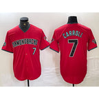 Arizona Diamondbacks #7 Corbin Carroll Red CONTON 2024 Cool Base Stitched Jersey