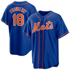 New York Mets #18 Darryl Strawberry Royal CONTON Alternate Replica Player Jersey