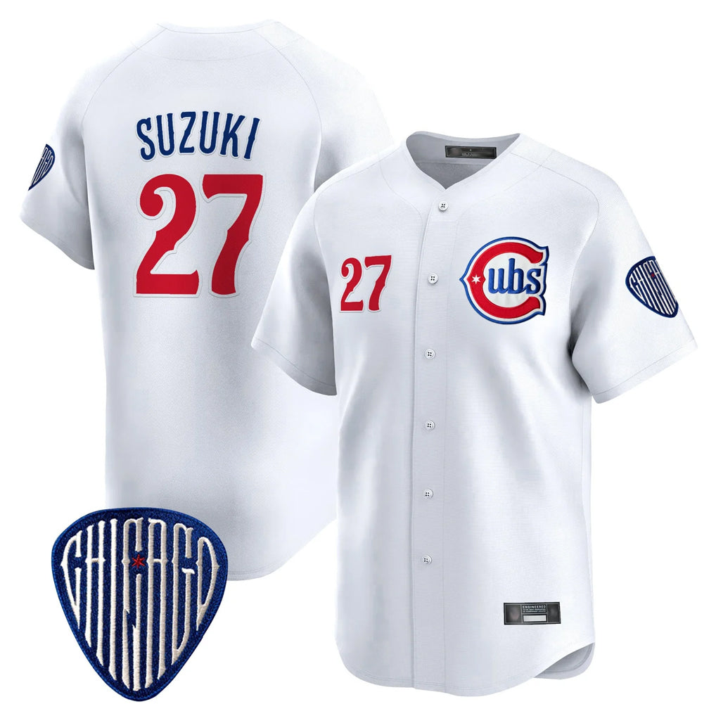Chicago Cubs #27 Seiya Suzuki Player White CONTON Vapor Premier Limited Home Stitched Jerseys