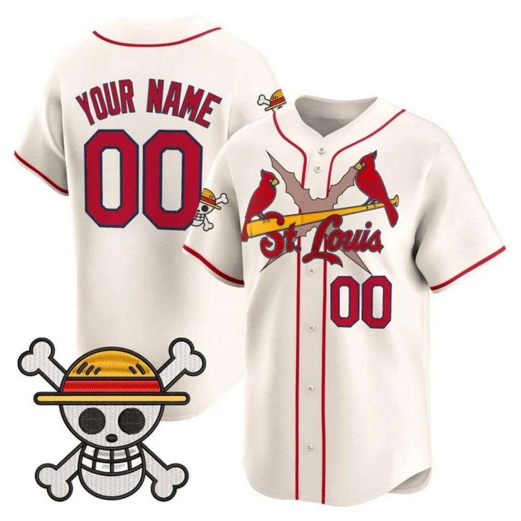 Custom St. Louis Cardinals x One Piece Cream CONTON Vapor Premier Limited Jersey - Stitched