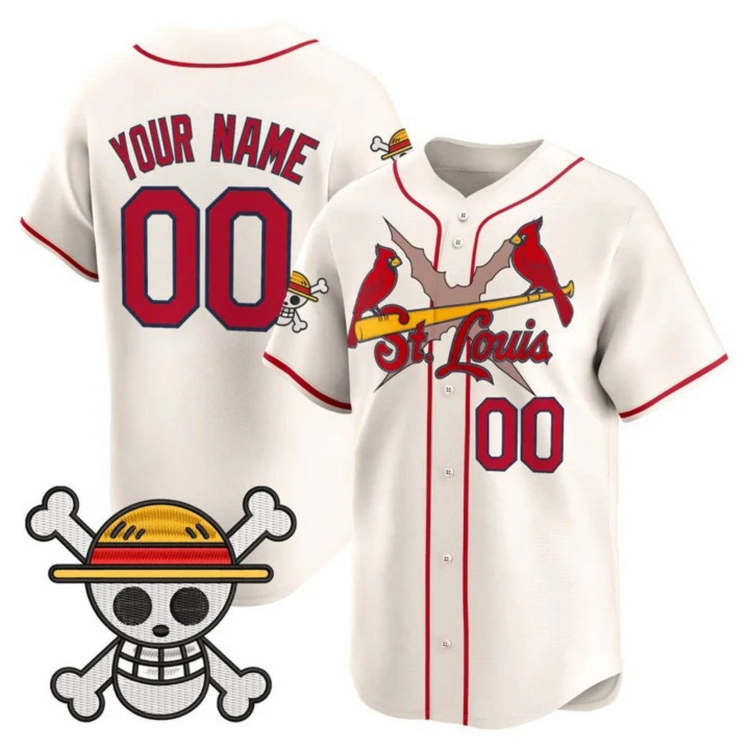 Custom St. Louis Cardinals x One Piece Cream CONTON Vapor Premier Limited Jersey - Stitched