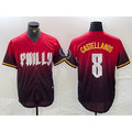 Philadelphia Phillies #8 Nick Castellanos Red CONTON 2024 City Cool Base Jersey