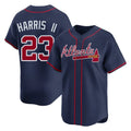 Atlanta Braves #23 Michael Harris II Player Navy CONTON Limited Home Game Stitched Jerseys