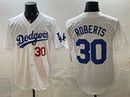 Los Angeles Dodgers #30 Dave Roberts White CONTON 2026 Home Limited Stitched Jersey