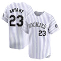 Colorado Rockies #23 Kris Bryant White CONTON Home Limited Player Jersey