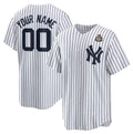 Custom New York Yankees Active Player White CONTON 2024 World Series Cool Base Stitched Jersey