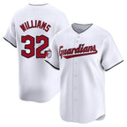 Cleveland Guardians #32 Gavin Williams Player White CONTON Limited Home Stitched Jerseys