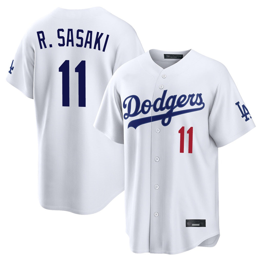 Los Angeles Dodgers #11 Roki Sasaki Player White CONTON Home Game Stitched Jerseys