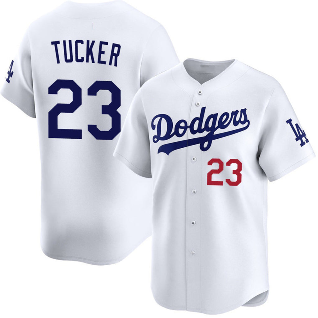 Los Angeles Dodgers #23 Kyle Tucker White CONTON 2026 Home Limited Stitched Jersey