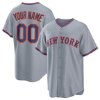 Custom New York Mets Active Player Gray CONTON 2025 Limited Stitched Jersey
