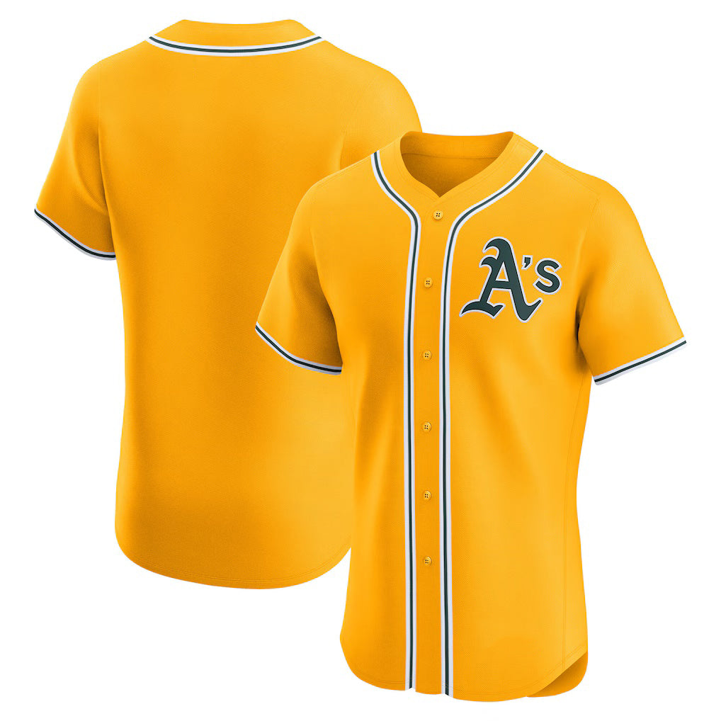 Oakland Athletics Gold CONTON Alternate 2 Elite Jersey