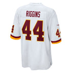 W.Football Team #44 John Riggins White CONTON Retired Player Game Jersey