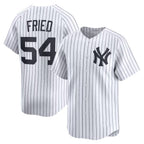 New York Yankees #54 Max Fried White CONTON Home Limited Player Jersey 2