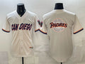 San Diego Padres Team Big Logo Cream CONTON 2026 City Connect Stadium Stitched Jersey
