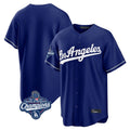 Los Angeles Dodgers Blank Player Royal CONTON Game World Series Meet Stitched Jerseys