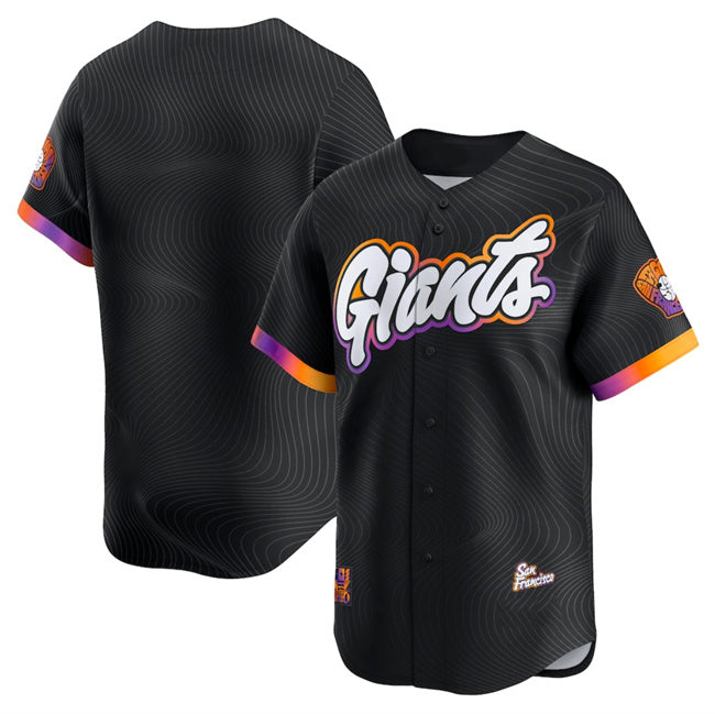 San Francisco Giants Blank Anthracite CONTON 2025 City Connect Limited Stitched Jersey