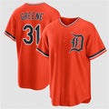 Detroit Tigers #31 Riley Greene Orange CONTON Alternate Stitched Jersey