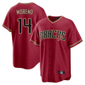 Arizona Diamondbacks #14 Gabriel Moreno Player Red CONTON Home Game Stitched Jerseys