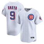 Chicago Cubs #9 Miguel Amaya Player White CONTON Limited Home Game Stitched Jerseys