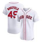 Boston Red Sox #49 Tim Wakefield Player White CONTON Limited Elite Home Game Stitched Jerseys1