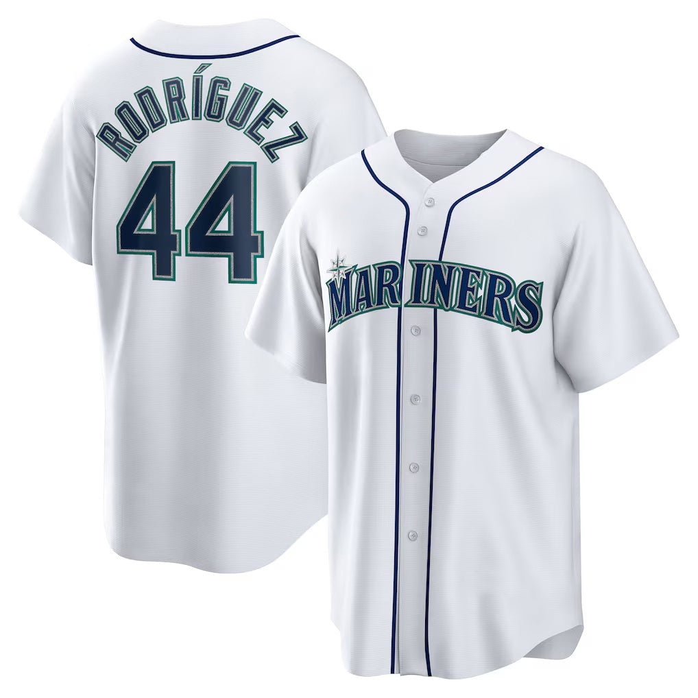 Seattle Mariners #44 Julio Rodriguez White CONTON Home Replica Player Jersey