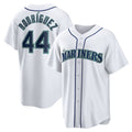Seattle Mariners #44 Julio Rodriguez White CONTON Home Replica Player Jersey