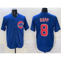 Chicago Cubs #8 Ian Happ Royal CONTON Cool Base Stitched Jersey