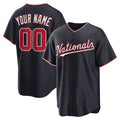 Custom Washington Nationals Navy CONTON Alternate Replica Jersey