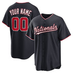 Custom Washington Nationals Navy CONTON Alternate Replica Jersey