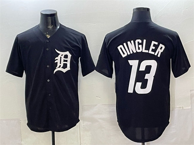 Detroit Tigers #13 Dillon Dingler Black CONTON Limited Stitched Jersey
