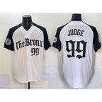 New York Yankees #99 Aaron Judge White Black CONTON 'Gothic Legacy Edition' Vapor Premier Limited Stitched Jersey