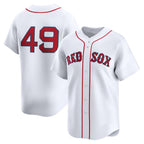 Boston Red Sox #49 Tim Wakefield White CONTON Home Limited Player Jersey