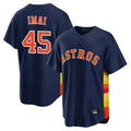 Houston Astros #45 Tatsuya Imai Player Navy CONTON Home Game Stitched Jerseys