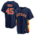 Houston Astros #45 Tatsuya Imai Player Navy CONTON Home Game Stitched Jerseys